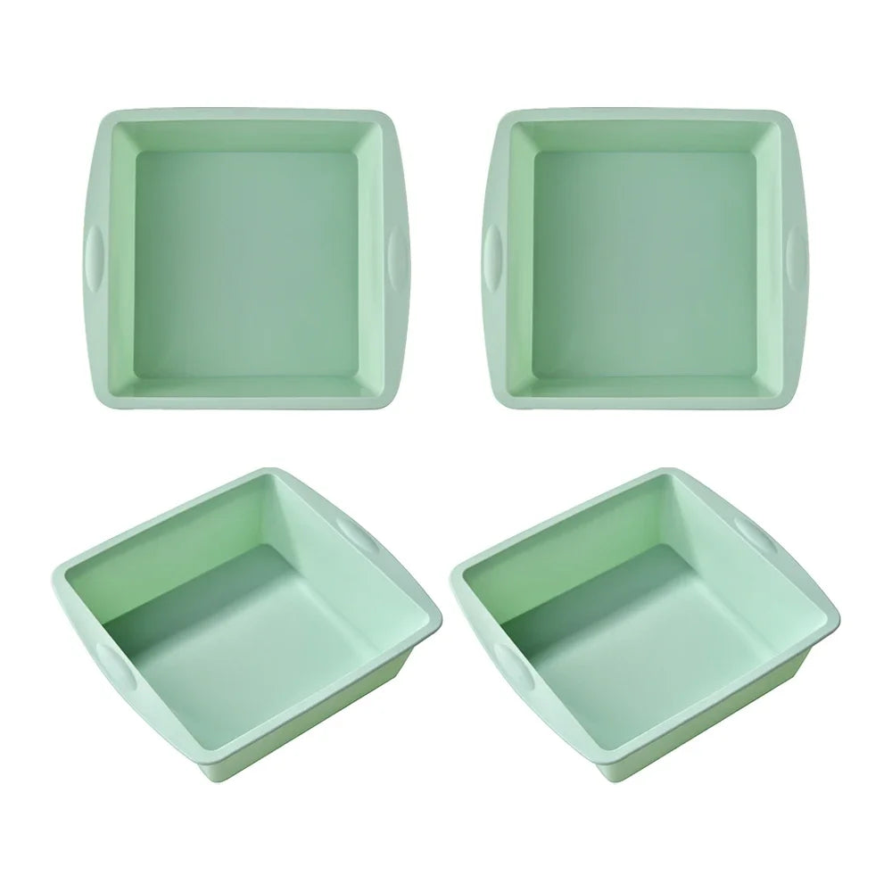 Silicone Square Cake Plate | Nonstick | Oven And Air Fryer Safe
