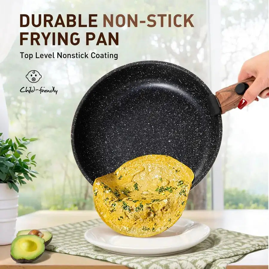 Pcs Pots and Pans Set Non Stick, Nonstick Kitchen Cookware Sets Detachable Handle, Induction Pots and Pans Set with Removable Ha from PriceLows™