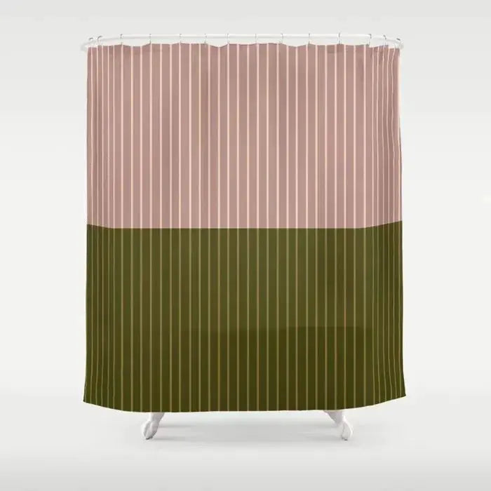 Simple Colorful Lines Modern Fashion Pattern Shower Curtain Home Decoration Creative Personalized Shower Curtains from PriceLows™