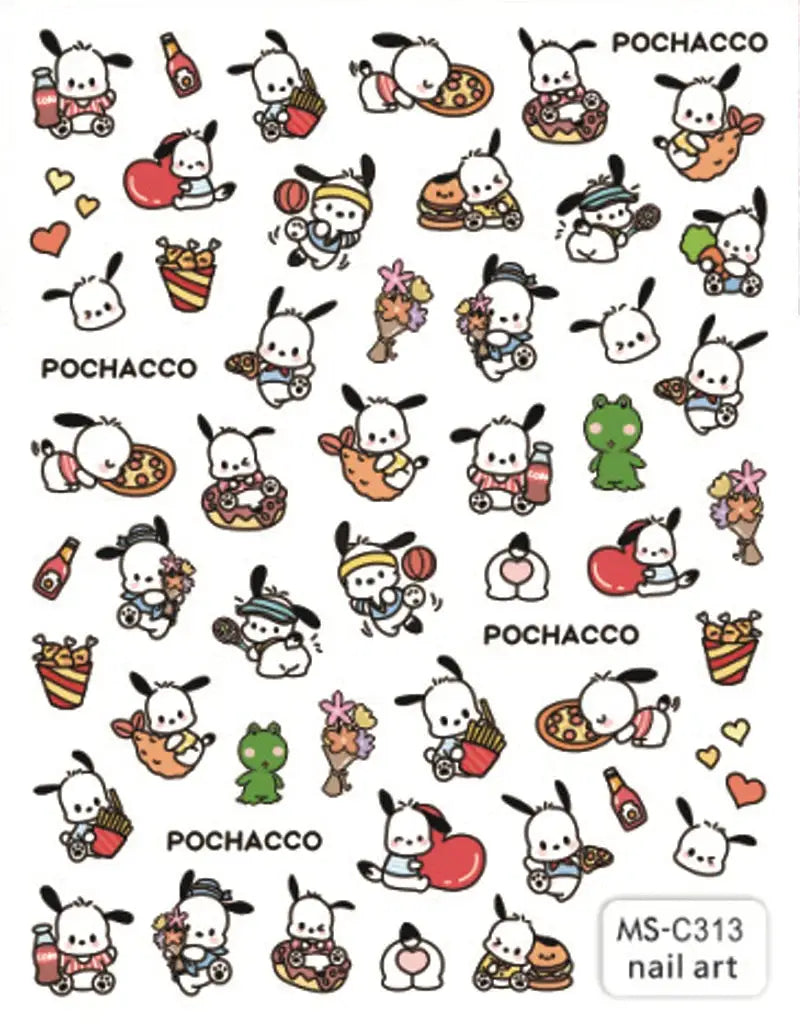 1PCS Cartoon Kawaii Pokémon Nail Stickers 3D Sanrio Hello Kitty Stickers For Nails Nails Accesories Anime Kuromi Nail Supplies from PriceLows™