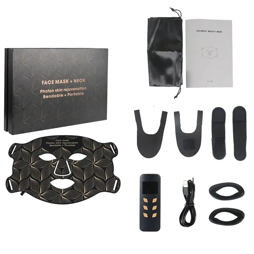 Ubilli Silicone Led Face Mask 8 Colors Red Light Therapy Infrared Flexible Soft Mask Led Therapy Anti Aging Advanced Photon Mask from PriceLows™