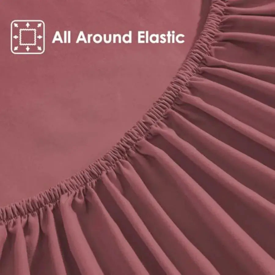 Home Sheet Set Size, 4-Piece Bedding, Lightweight and Super Soft Easy Care Microfiber Shrinkage and Fade Resistant Bedding Set from PriceLows™