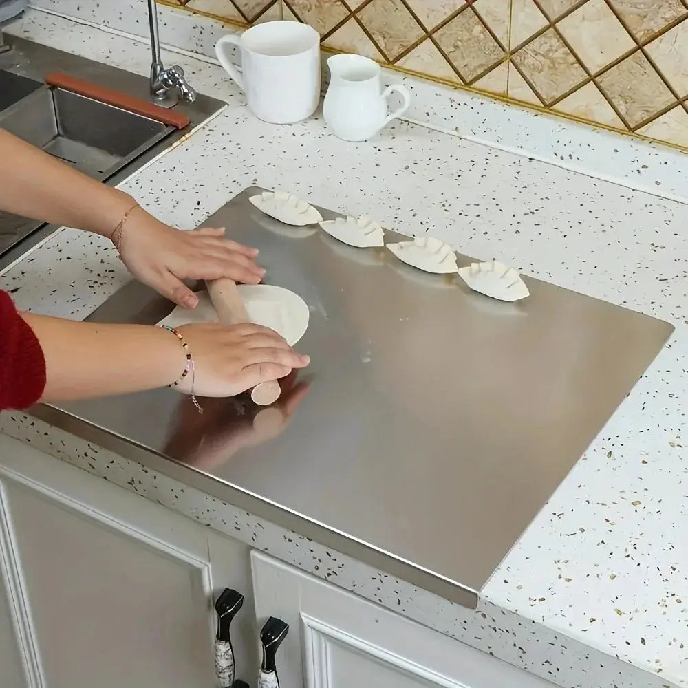 Stainless Steel Cutting Board | Heavy Duty | Non Slip | Easy Clean