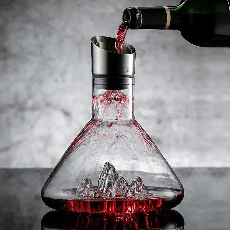 1500ML Iceberg Whisky Wine Decanter Handmade Lead-free Crystal Wine Pourer Carafe Thickened Wine Dispenser Pot Bar Accessories from PriceLows™
