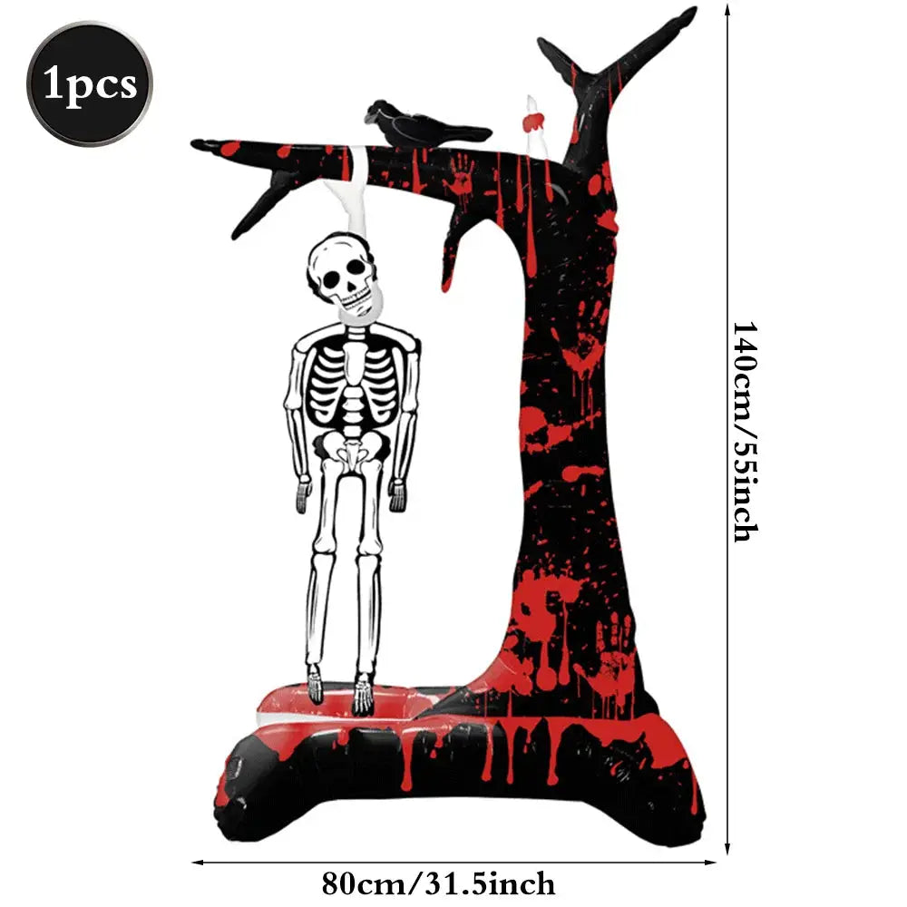 Standing Halloween Foil Balloon | Grim Reaper Design | Aluminum Foil | Extra Large