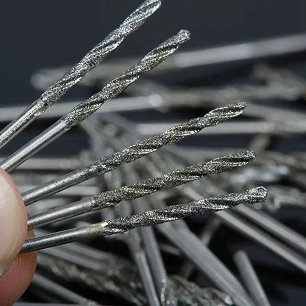 10Pcs 1mm 2mm 3mm 4mm Diamond Coated HSS Tipped Solid Bits Drill Twist Drills Bit Hole Saw for Jade Processing Tools from PriceLows™