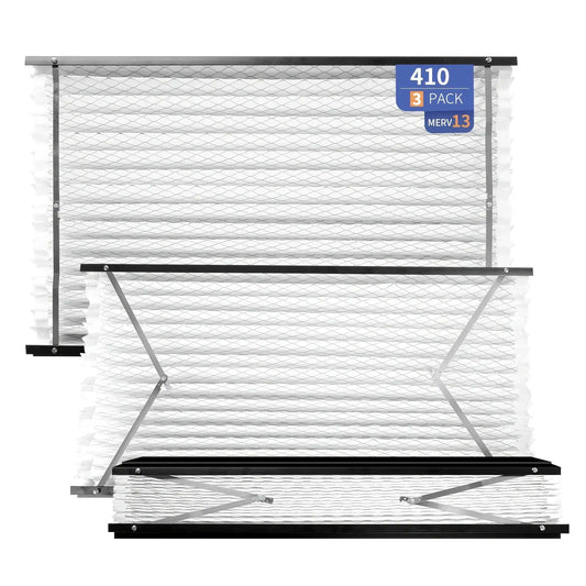 3-Pack HVAC Furnace Air Filters – MERV 13 Pleated Paper Filters, Compatible with Common Whole-House Systems (Sizes: 14x10x1, 16x10x1, 24x10x1, 24x16x1, 34x10x1, 44x0x1) from PriceLows™