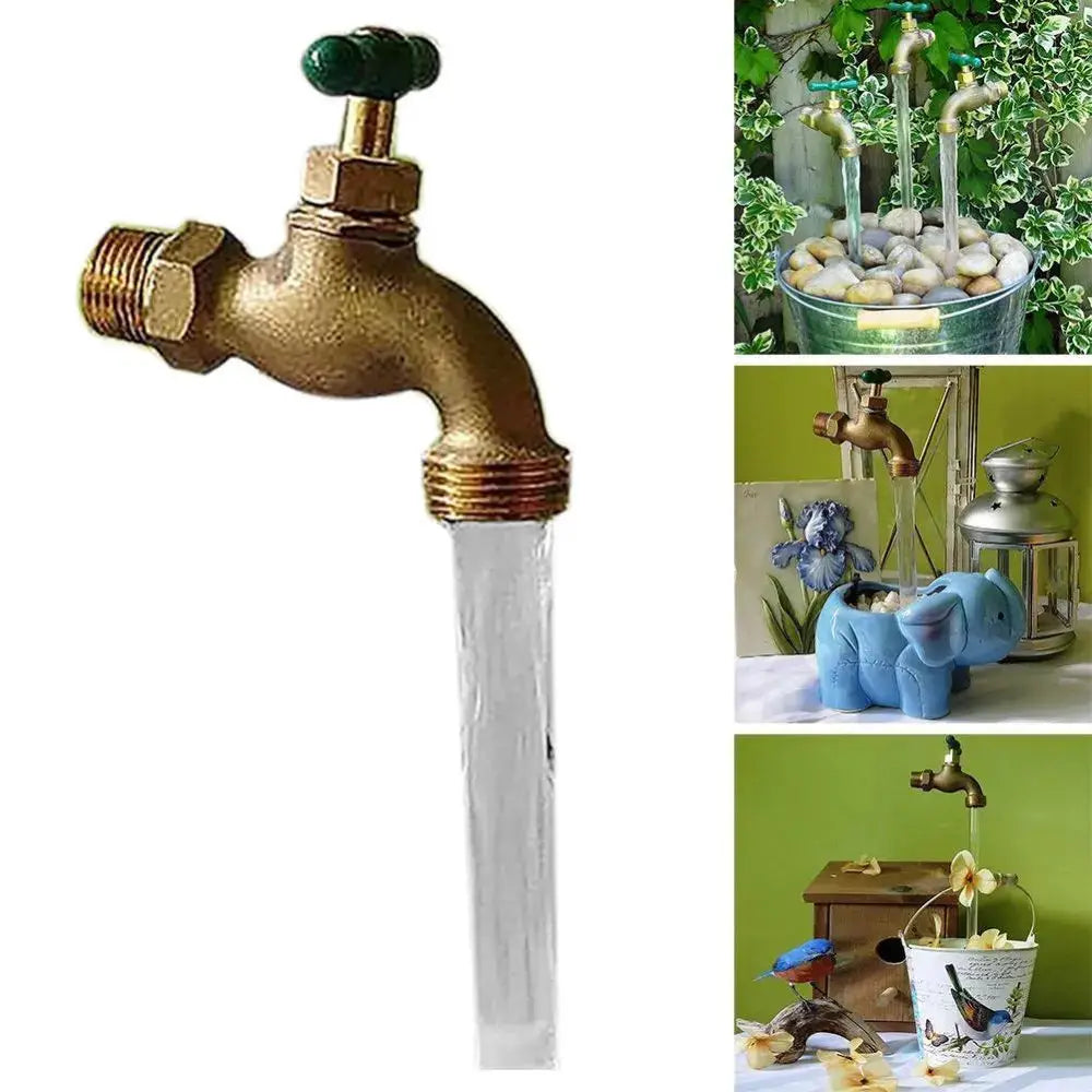 DIY Garden Fountain with Metal Water Spout Pump and Hose Magic Flowing Spout Watering Can Fountain Floating Tap Water Fountains from PriceLows™