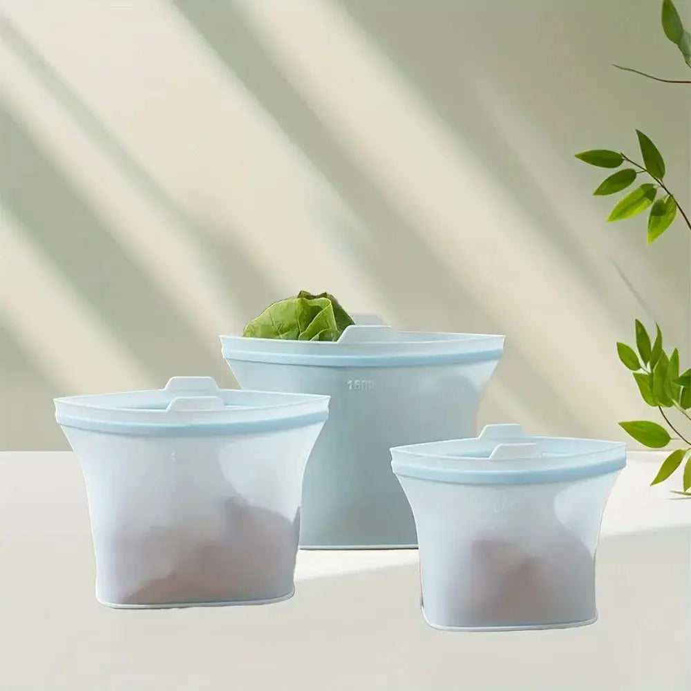 Silicone Storage Bags | Self-Sealing | Reusable | Multi-Size Set