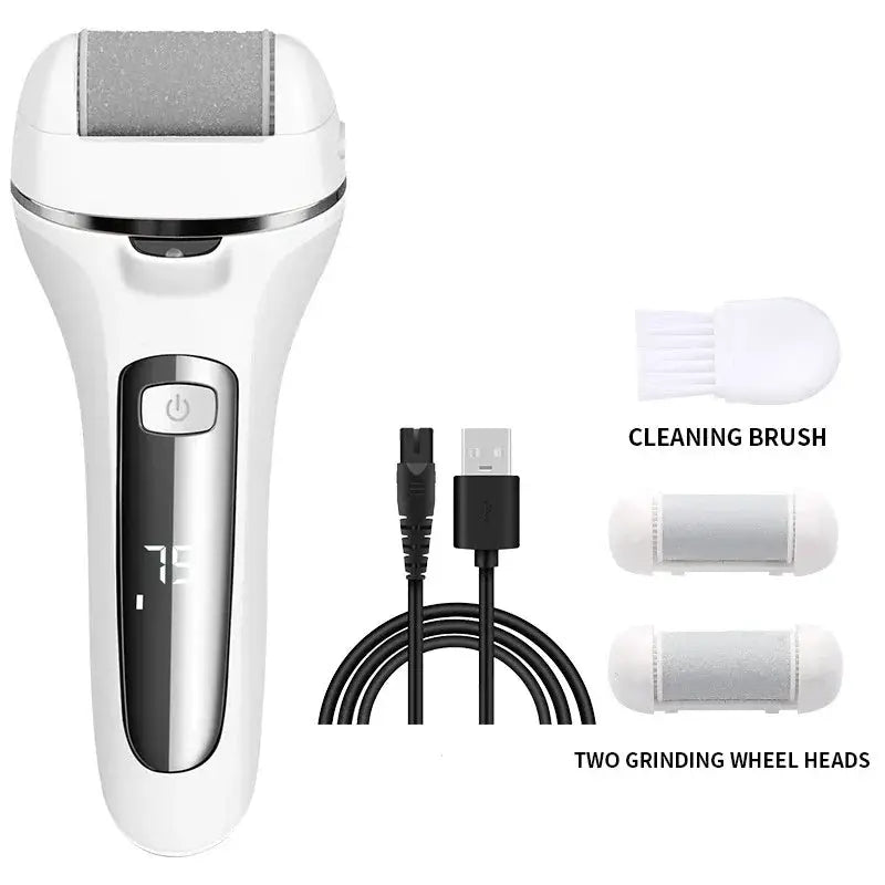 Electric Callus Remover Professional Foot File Grinder Pedicure Machine Rechargeable Heel Cracked Dead Skin Scrubber 3 Heads from PriceLows™