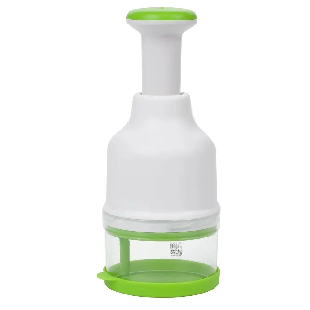 Fresh Food Chopper with Rotating Zig-Zag Blade One-Handed Chopping Dishwasher Safe Kitchen Gadget Onions Garlic Herbs Nuts from PriceLows™