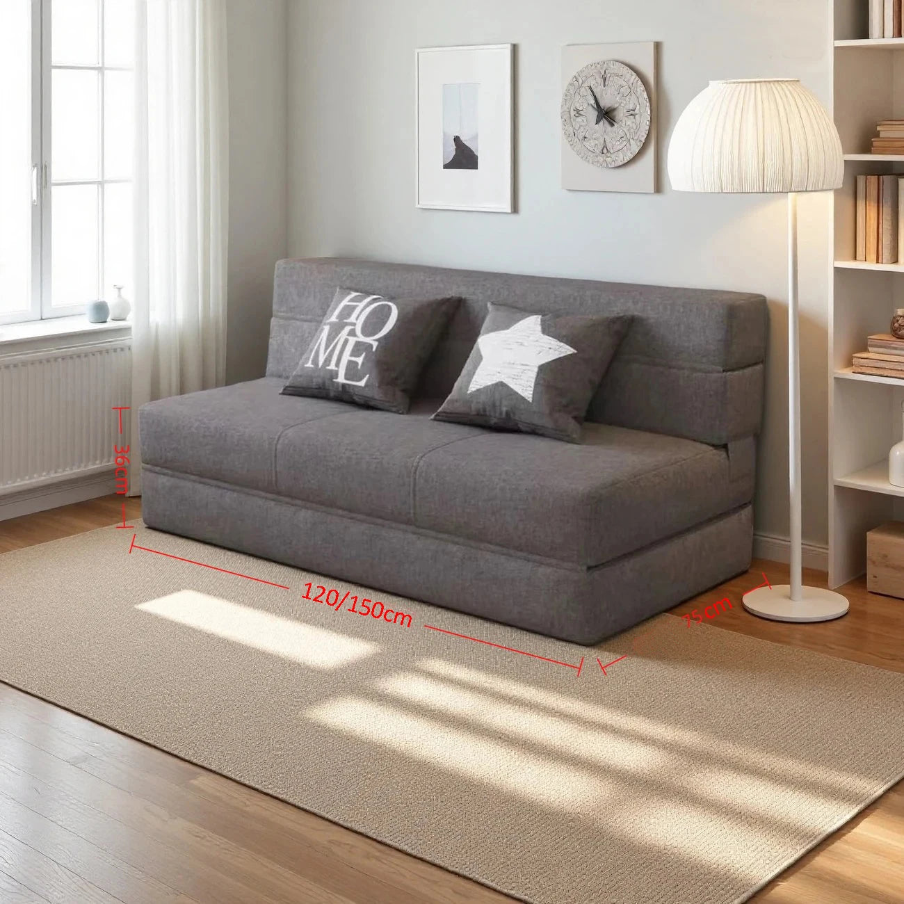 Sofa | Sponge Filling | Hemp Fabric | Single, Double, Triple