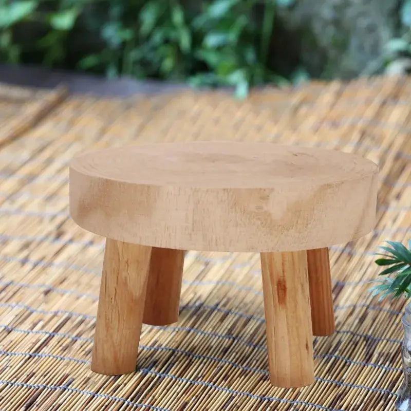 1 PCS Durable Plant Stand Shelf Creative Wooden Stool High Quality Succulent Pot Holder For Living Room from PriceLows™