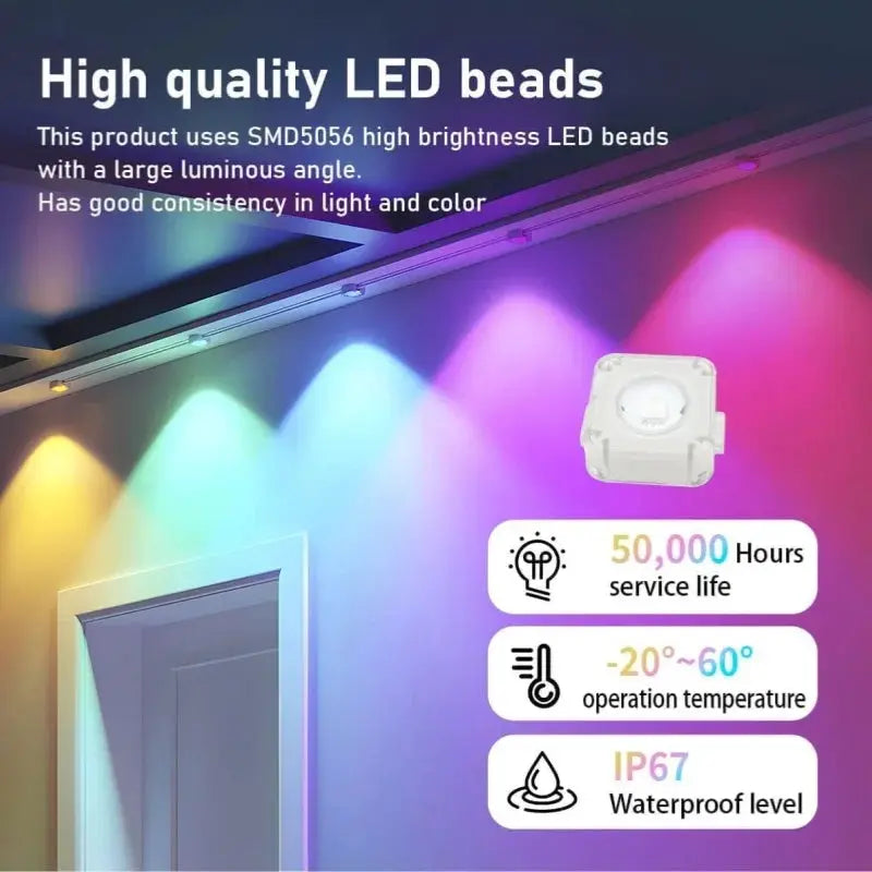 300FT 180LED Permanent Eaves LED Lights Outdoor Waterproof RGB String Lights DIY Scene Christmas Birthday Holiday Party Lighting from PriceLows™
