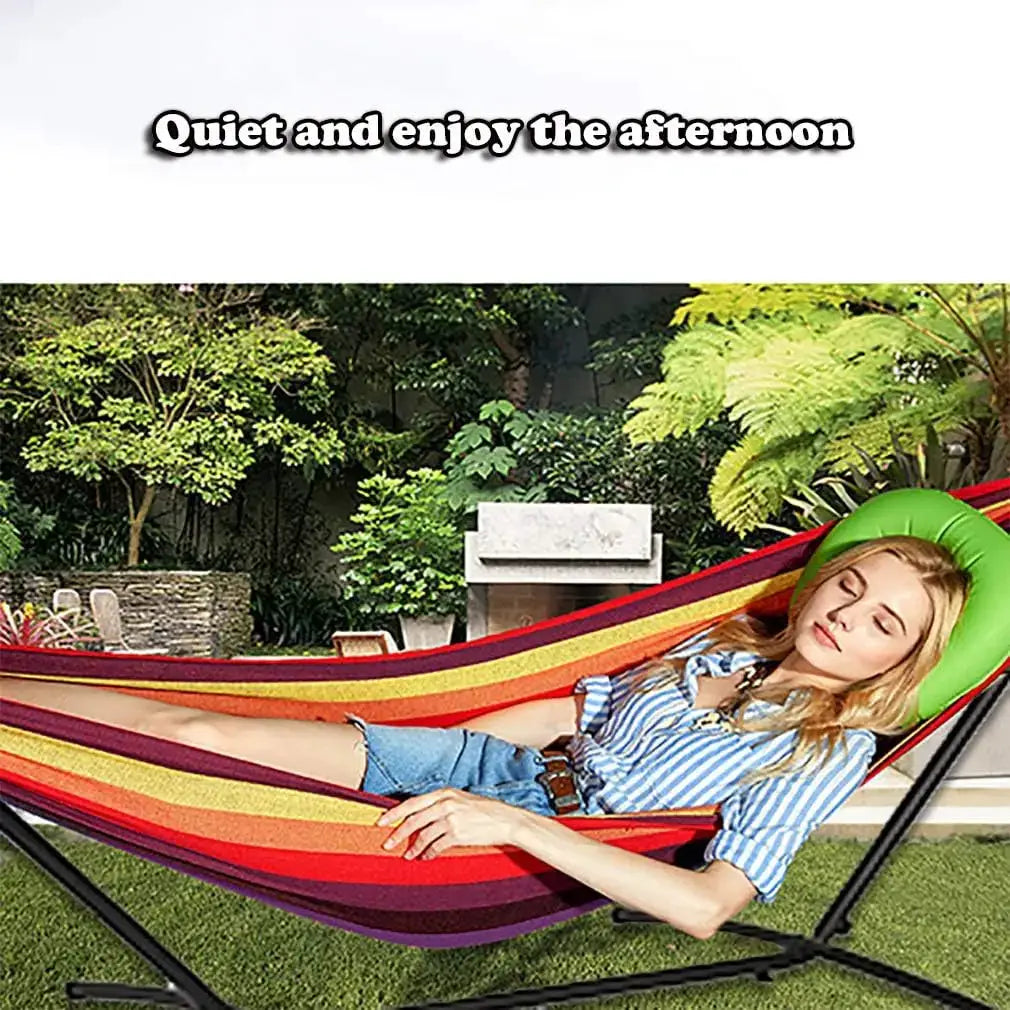 Portable Heavy Duty Steel Hammock Stand with Carrying Case for Outdoor and Indoor Use from PriceLows™