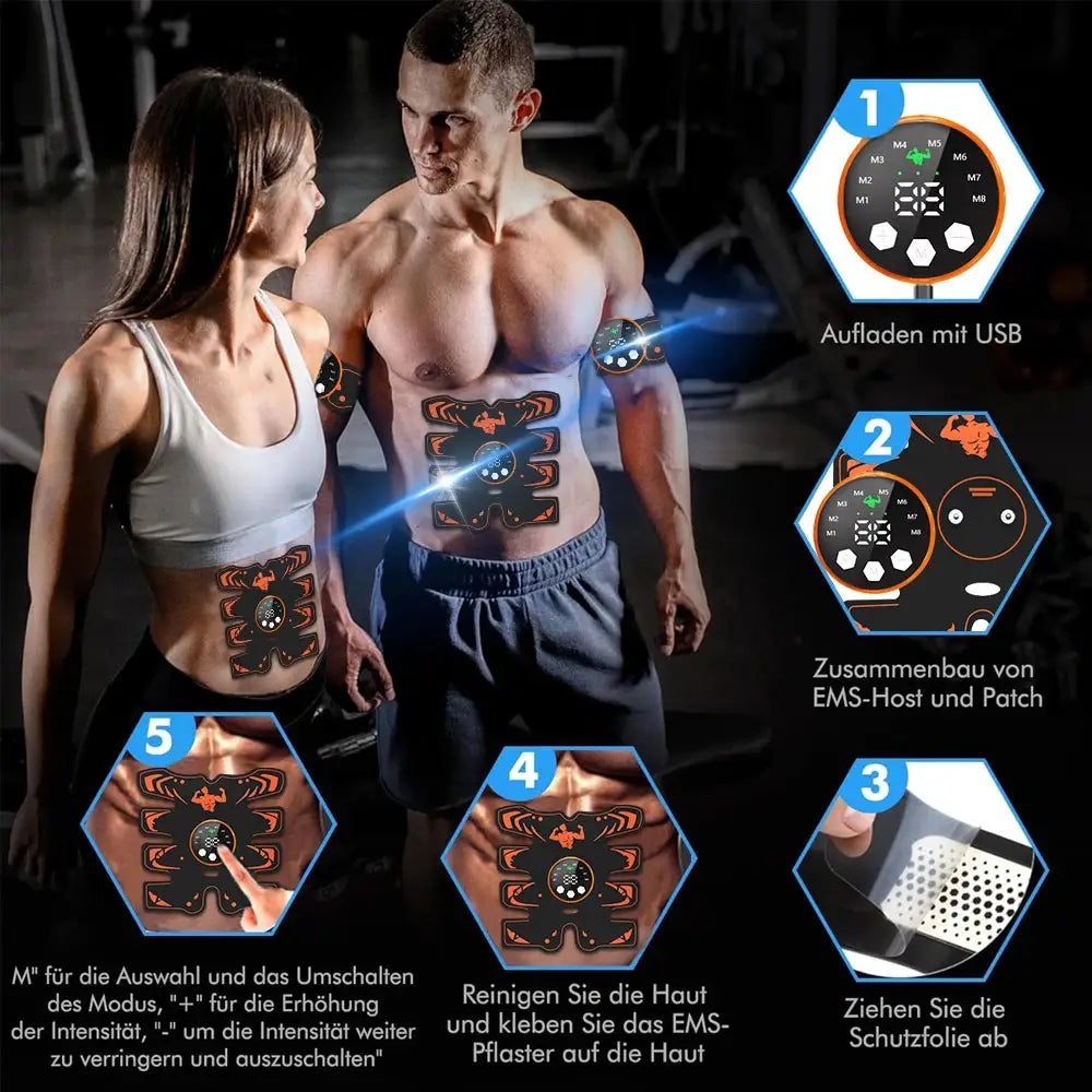 Wireless EMS Toner | Rechargeable Ab Belt | Body Shaper