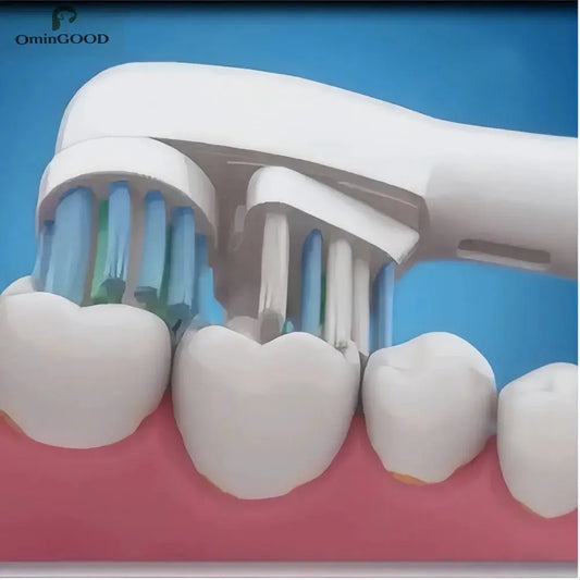 4-24pcs Dual Clean Replacement Brush Head Compatible with OralB Electric Toothbrushes Fit 100 500 1000 2000 3000 5000 6000 7000 from PriceLows™