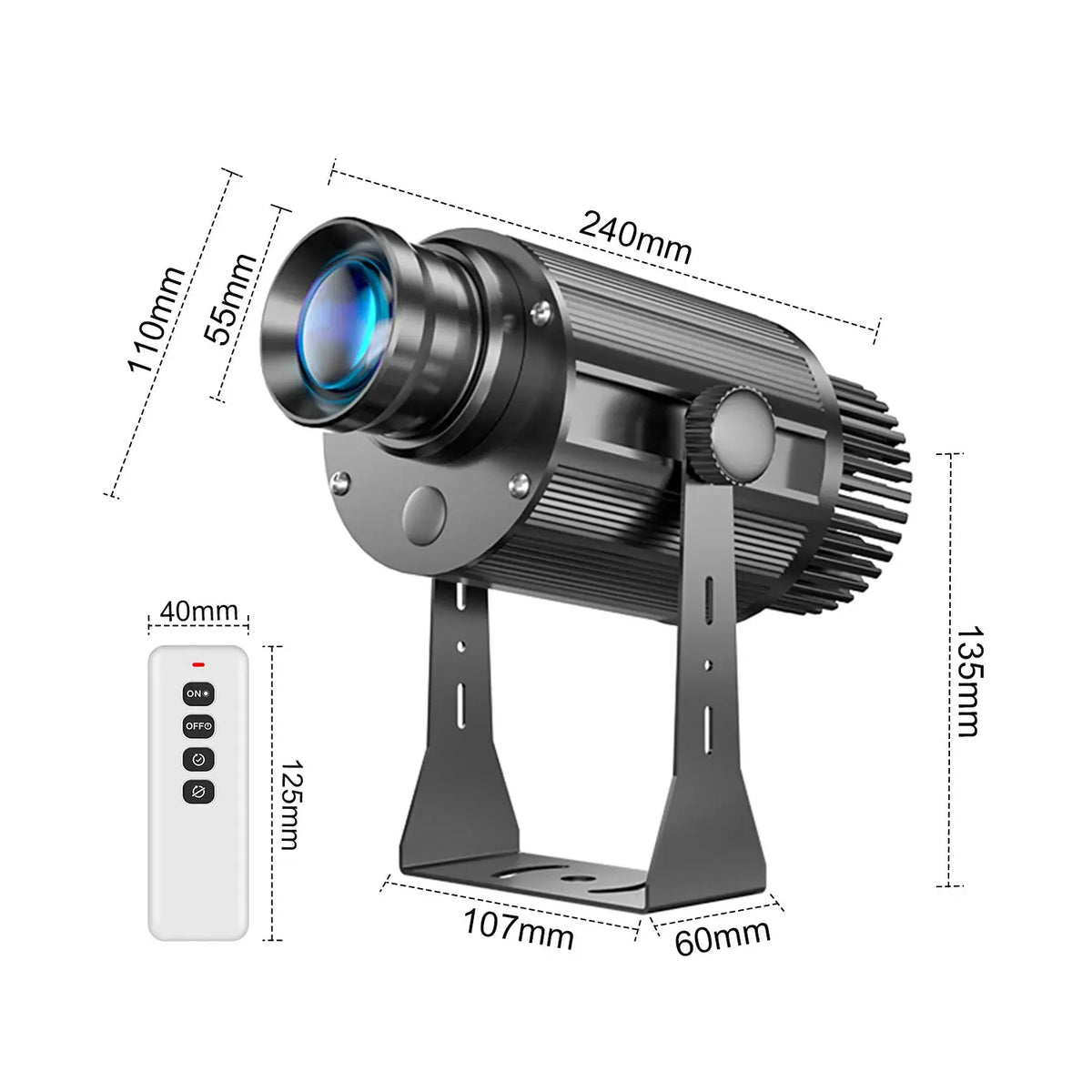 Custom Gobo Logo Projector | IP67 Waterproof | Rotating