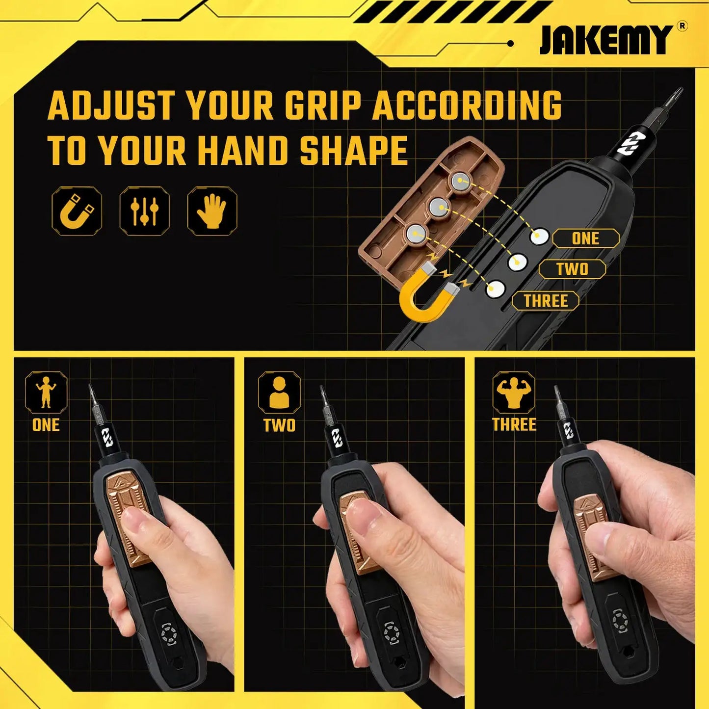 JAKEMY 180-in-1 Magnetic Precision Screwdriver Set, Electric Drill Bit Kit for iPhone Laptop Watch Glasses Repair from PriceLows™