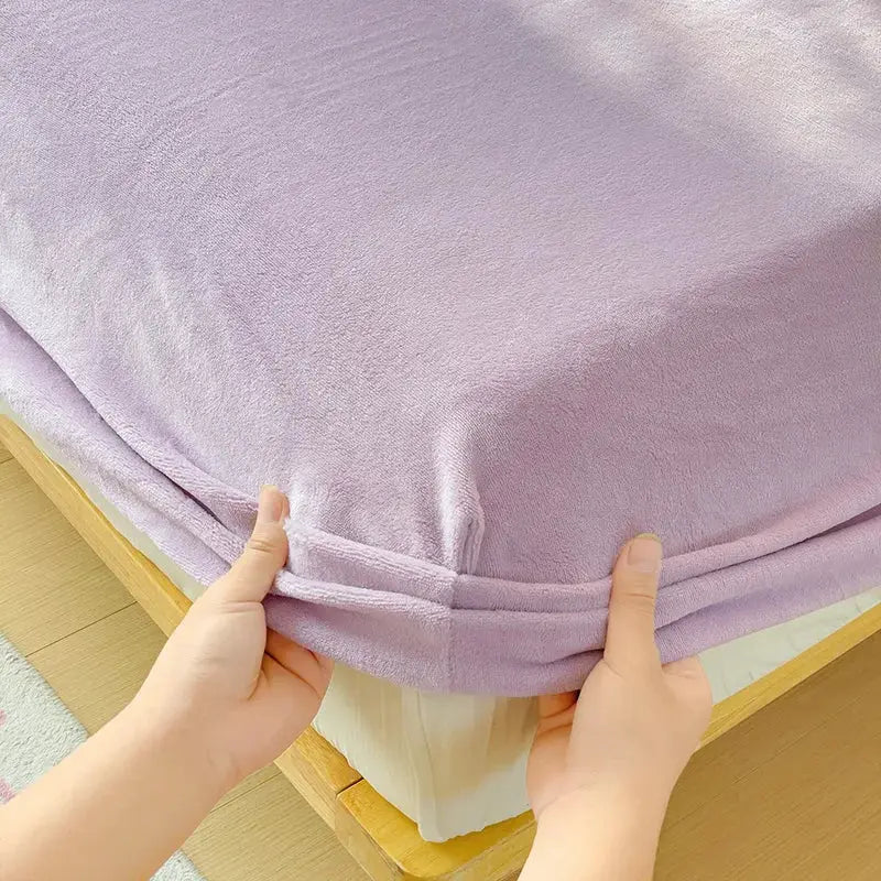 Flannel Fitted Sheet | Deep Pocket 25cm | Fade Resistant | Single To King