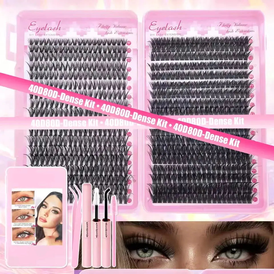 DIY Eyelash Kit | Individual Lashes | With Bond And Seal | Mixed Sizes