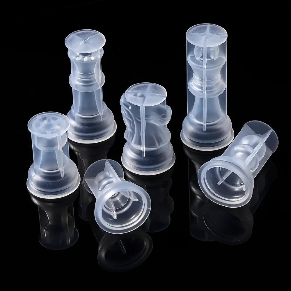 Silicone Resin Mold | 3D Chess & Checker Board | Jewelry & Craft Casting