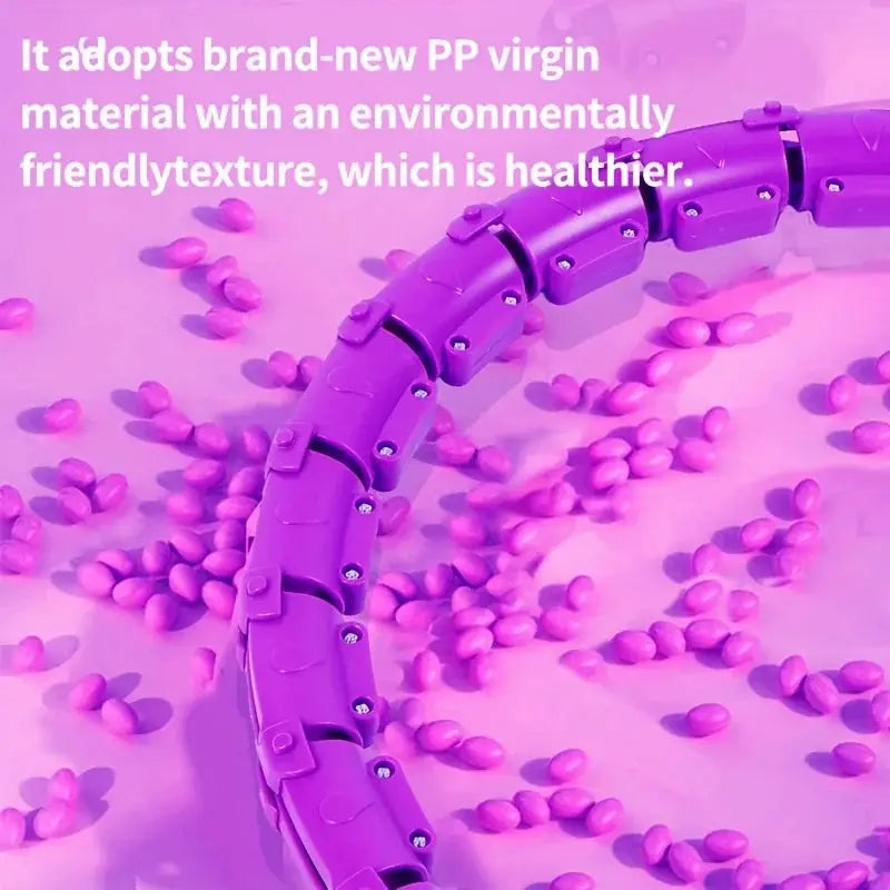 Weighted Adjustable Hula Hoop | Shock Absorbing Massage | Infinite Knot Link