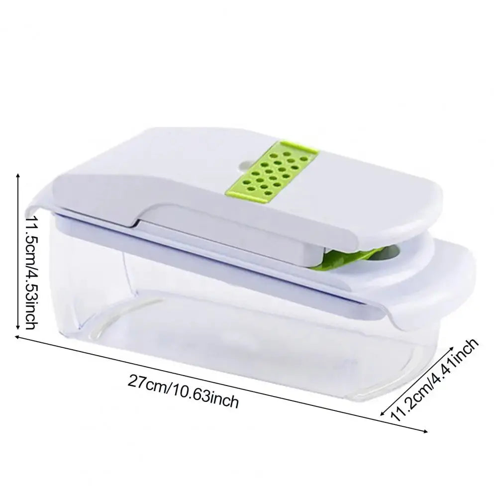 Vegetable Chopper | Food Grade ABS PP | With Collection Box | One Size