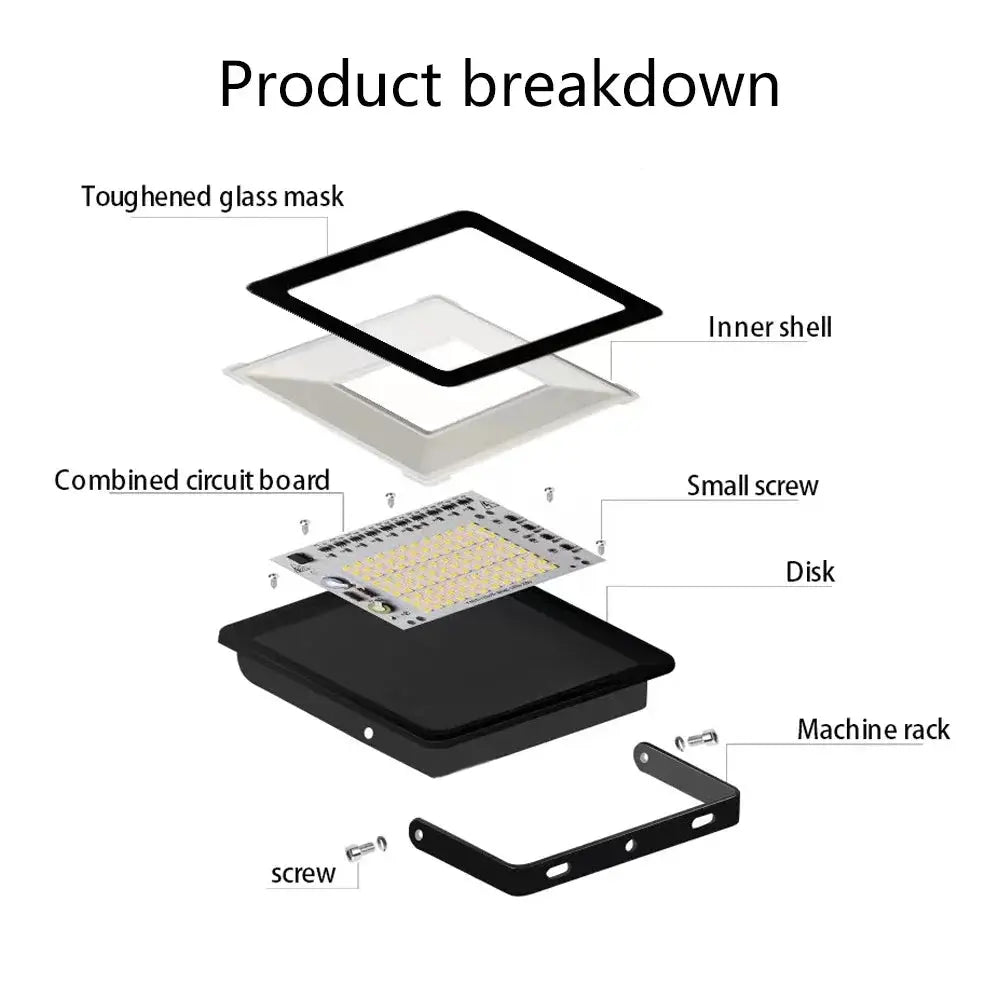 LED Flood Light | IP68 Waterproof | Aluminum Body | 10W To 100W