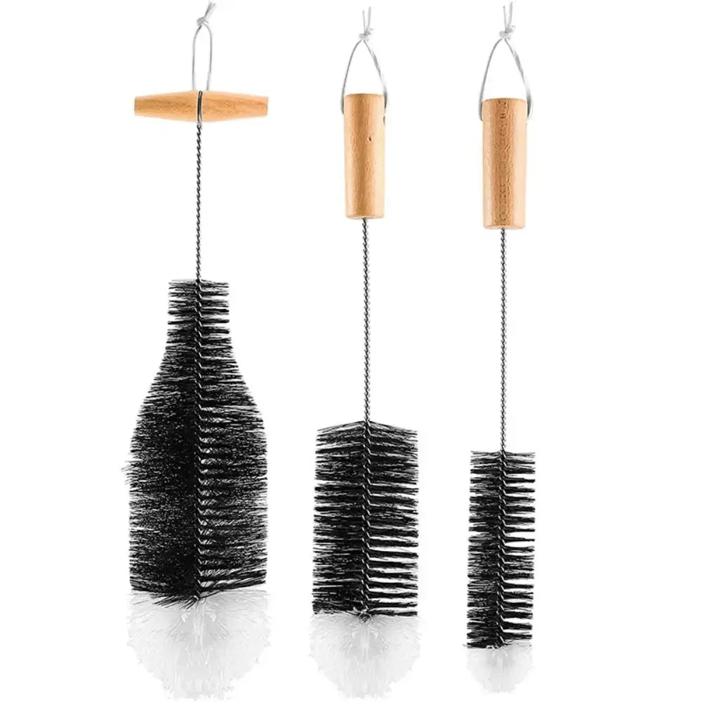Durable Soda Stream Bottle Brush With Beechwood Handle Glassware Jars Cleaner Kitchen Cleaning Tool Drink Wineglass Bottle Cup from PriceLows™