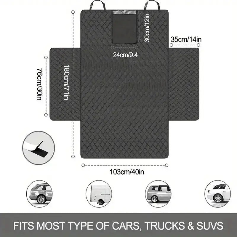 Dog Car Seat Cover | Waterproof | Wear Resistant | Universal Fit