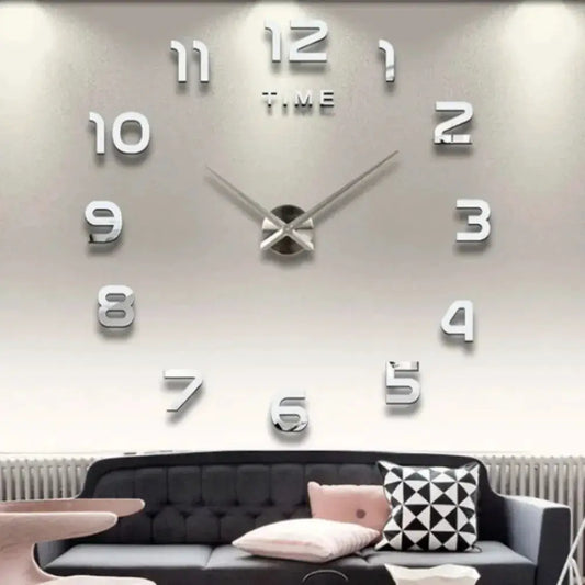 2023 Modern Design Large Wall Clock 3D DIY Quartz Clocks Fashion Watches Acrylic Mirror Stickers Living Room Home Decor Horloge from PriceLows™
