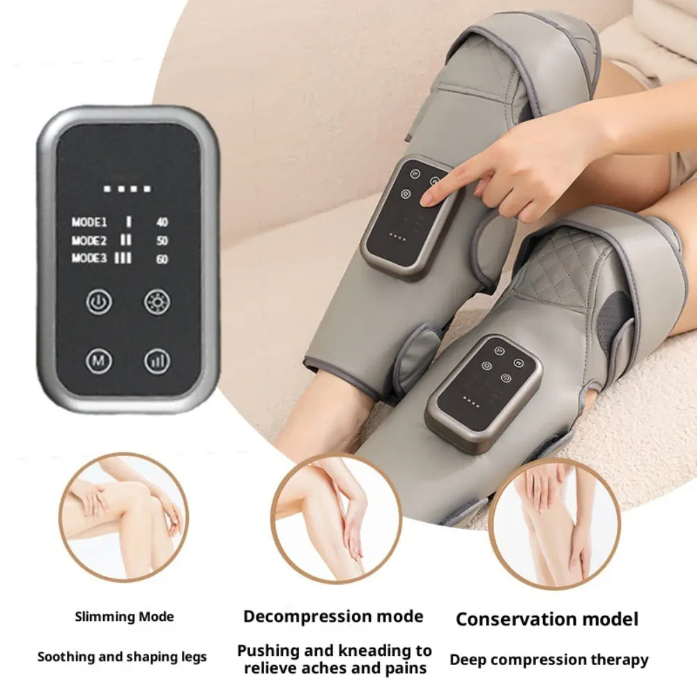 Cordless Leg Massager | Heating Air Compression | 3 Speed