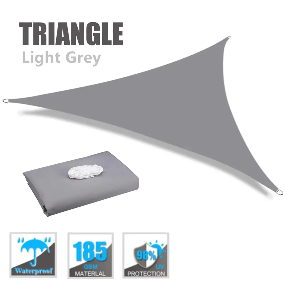 Triangle Shade Sail | Waterproof Oxford | UV Block | 3 Angles