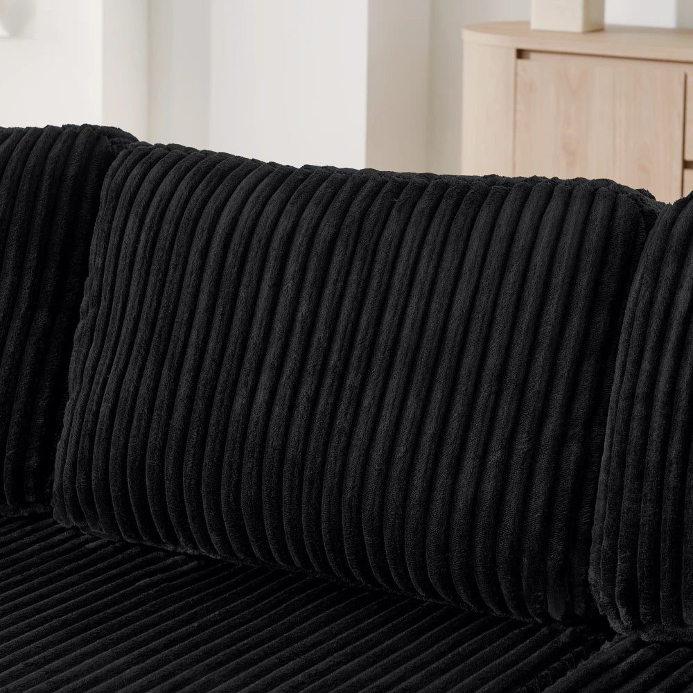 U Shape Modular Sectional Sofa | Corduroy | Sleeper Sofa | Width 2000-2400mm