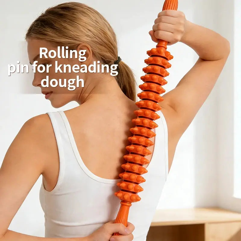 Handheld Rolling Massage Stick | ABS TPR | Back Abdomen Relief