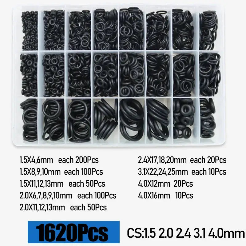 O Ring CS 1.0 1.5 to 4.0mm Sealing Washer Nitrile Rubber O-ring Faucet Plumbing Gaskets Oil Resistant High Temperature Oring Kit from PriceLows™