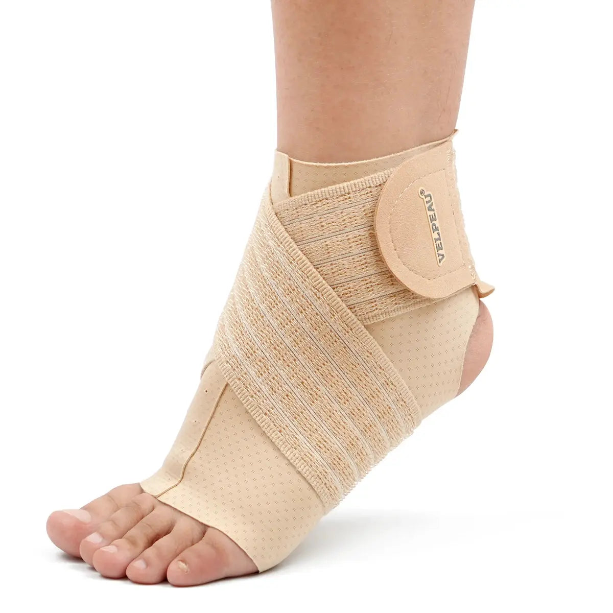 Velpeau Ankle Support Brace | Adjustable Strap | Nylon Compression Sleeve