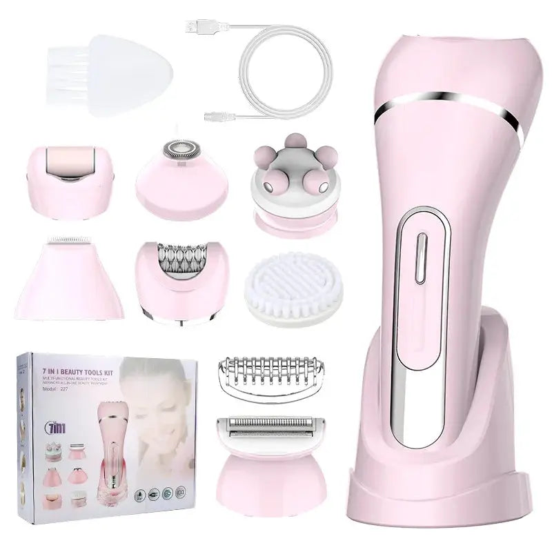 Women Multigroom Hair Epilator 90 Min Battery With Foot And Brush