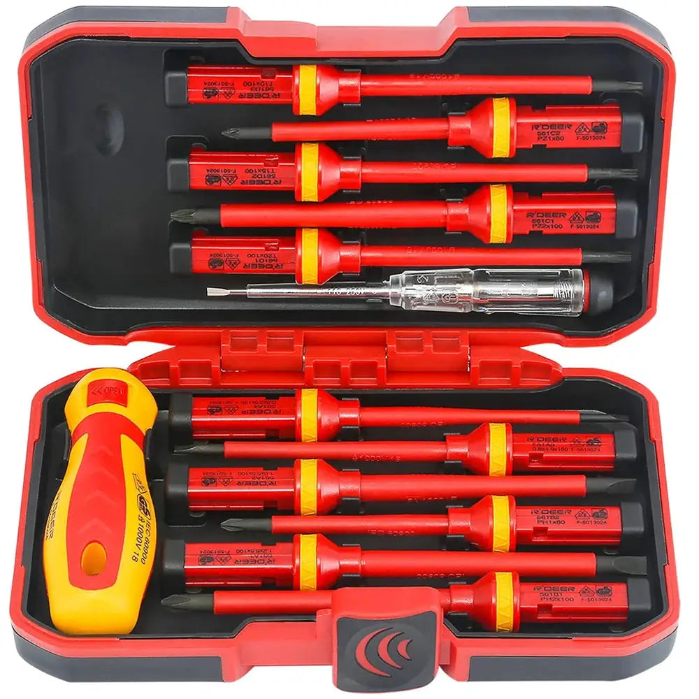 13-in-1 Electrician Repair Tools Kit Changeable Insulated Screwdrivers Set Magnetic Slotted Bits Repair Tool Electrician Tool from PriceLows™