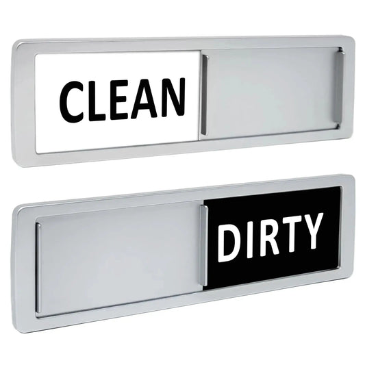 Dishwasher Magnet Sign | Optional Adhesive Magnetic | Easy Read | Medium