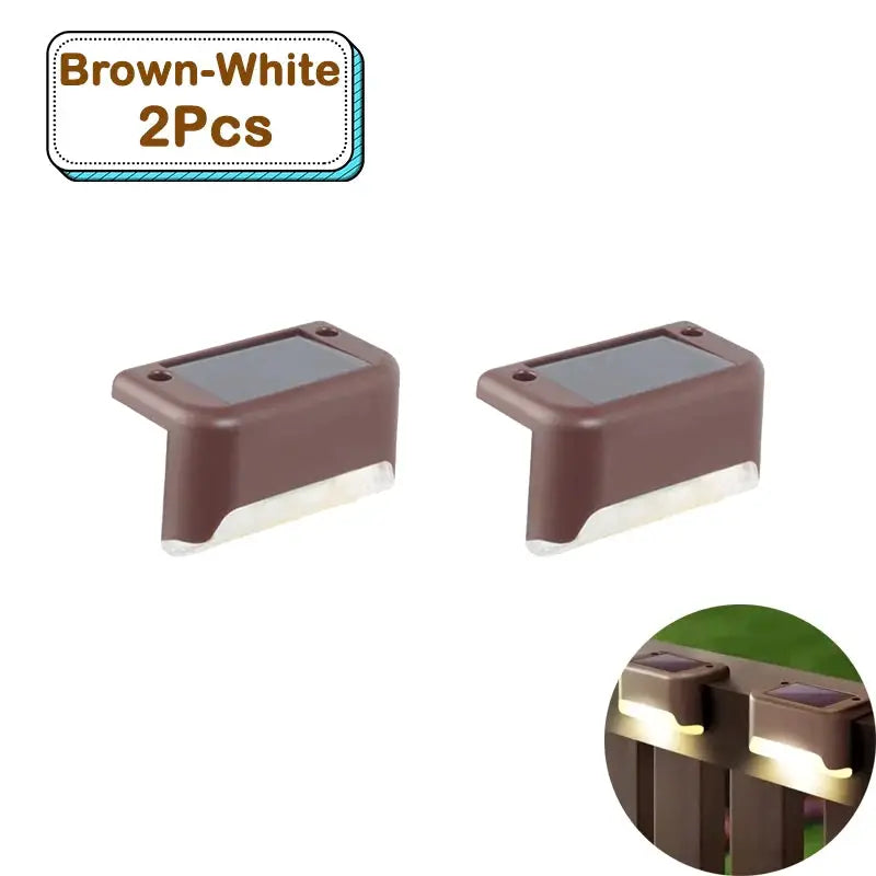 Outdoor Solar Step Lights Warm White LED Waterproof Stair Path Lighting for Garden Patio Fence Balcony Decoration Solar Power from PriceLows™