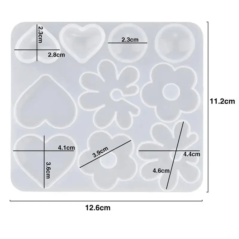 Geometric Silicone Mold | Epoxy Resin Casting | Jewelry Making Tool