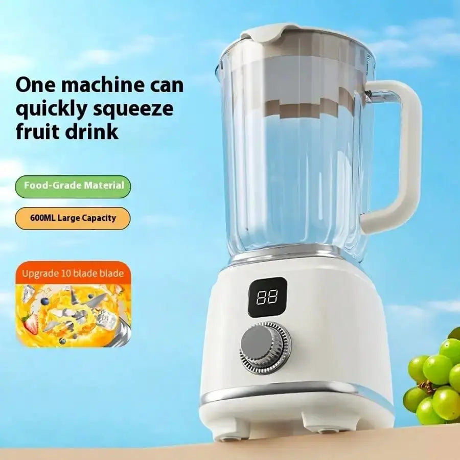 3000mAh Multifunctional Blender Knob Juicer Multifunctional USB Rechargeable Juicer With Digital Display - Perfect For Smoothies, Milkshakes & Fresh Fruit Drinks - Easy To Clean, Ideal For Home, Office, Travel - Portable Mixe from PriceLows™