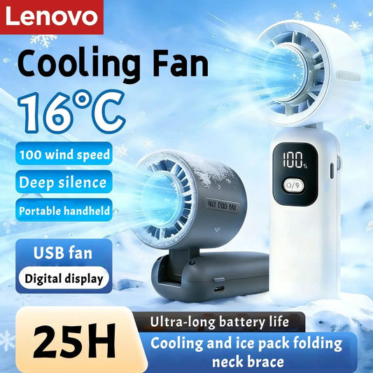 Lenovo Portable Fan | 100 Speed Levels | Foldable Design | One Size from PriceLows™
