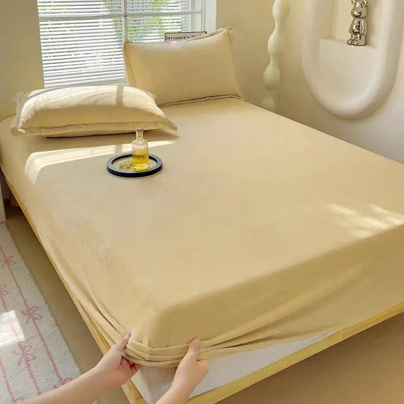 Flannel Fitted Sheet | Deep Pocket 25cm | Fade Resistant | Single To King