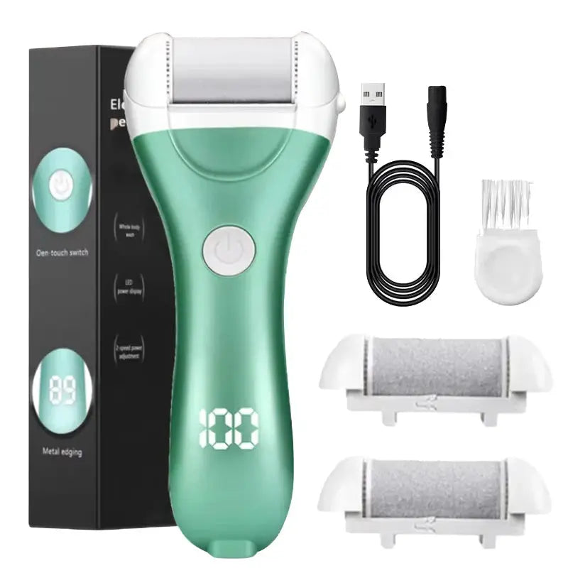 Portable Electric Vacuum Adsorption Foot Grinder Electronic Foot File Pedicure Tools Callus Remover Feet Care Sander green 2Pcs from PriceLows™