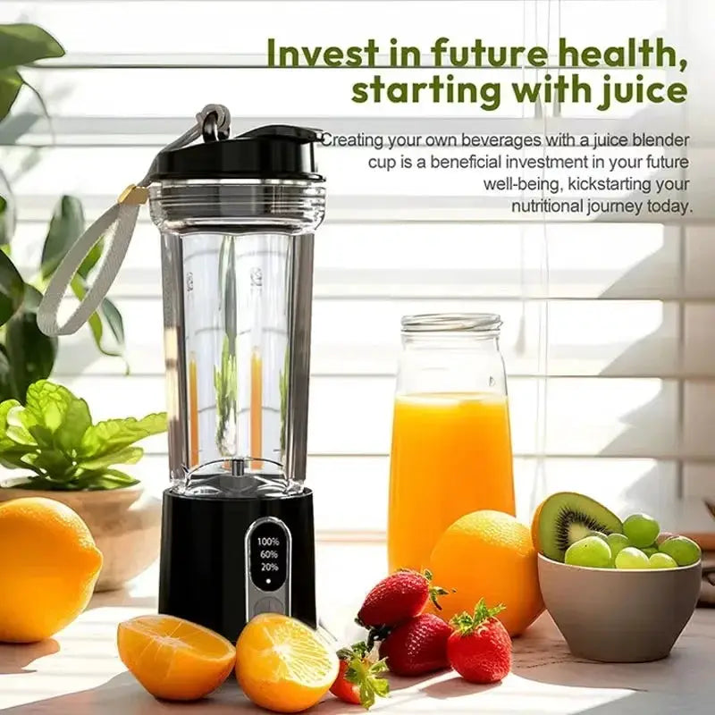500ml Wireless Portable Juicer,USB Rechargeable Intelligent Juice Cup,Small Kitchen Blenders,Camping Mixer Ice Crusher,Healthy from PriceLows™