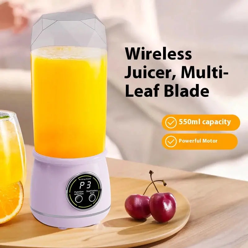 Electric Juicer, USB Charging Digital Blender, Portable Juicer, Suitable for Making Smoothies, Milkshakes, and Fruit Juices from PriceLows™