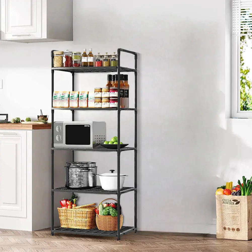 Multi-functional Organizer Storage Rack 5 Tier Storage Shelves Adjustable Storage Rack for Laundry Bathroom Kitchen Office Shelf from PriceLows™